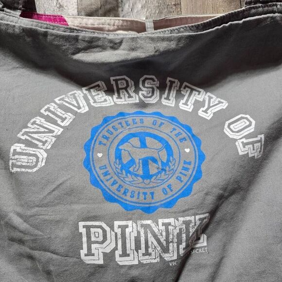 Victoria's Secret University of PINK Vintage Y2K Grey Tote Bag - Picture 4 of 5